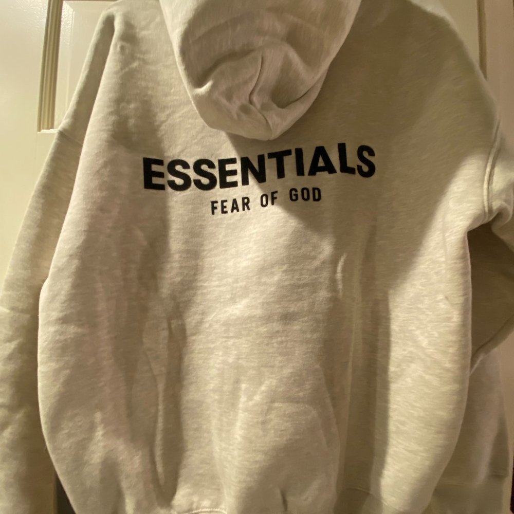 Fear Of God Essentials hoodie (light oatmeal) Medium